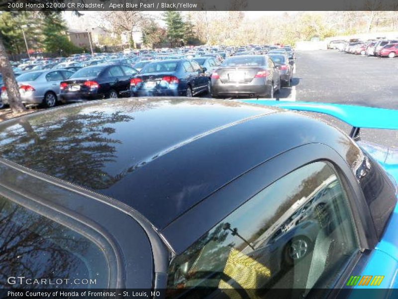 Apex Blue Pearl / Black/Yellow 2008 Honda S2000 CR Roadster