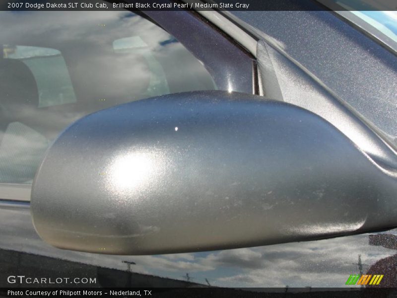 Brilliant Black Crystal Pearl / Medium Slate Gray 2007 Dodge Dakota SLT Club Cab