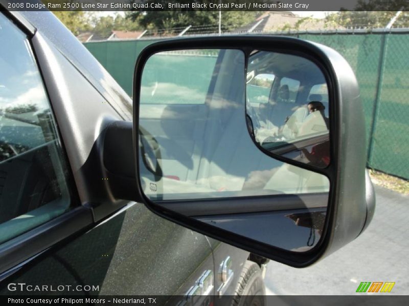 Brilliant Black Crystal Pearl / Medium Slate Gray 2008 Dodge Ram 2500 Lone Star Edition Quad Cab