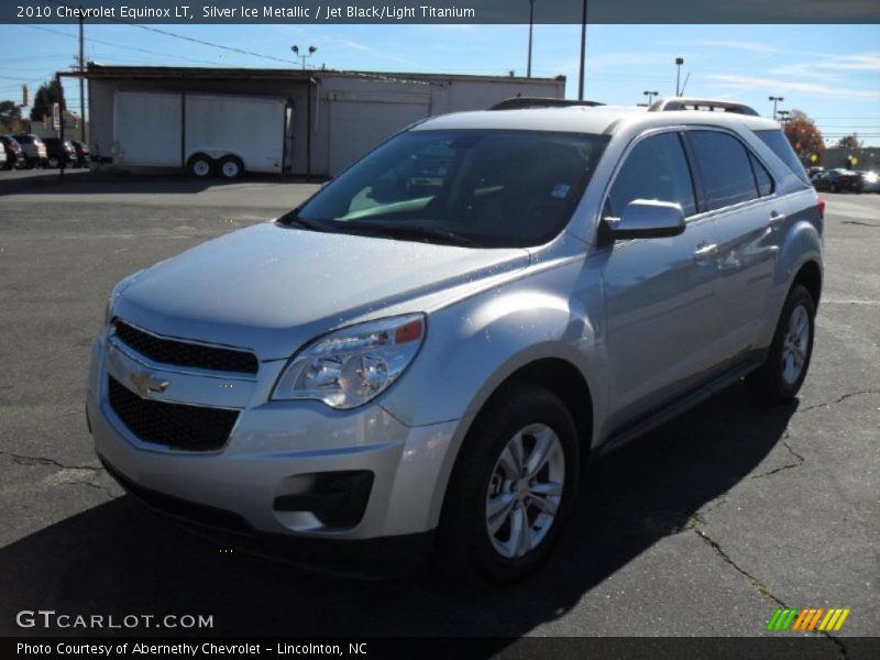 Silver Ice Metallic / Jet Black/Light Titanium 2010 Chevrolet Equinox LT