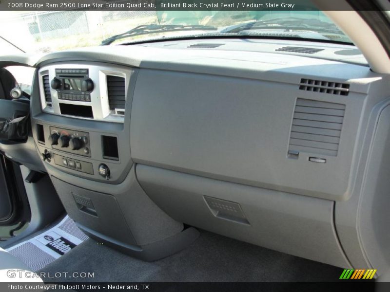 Brilliant Black Crystal Pearl / Medium Slate Gray 2008 Dodge Ram 2500 Lone Star Edition Quad Cab