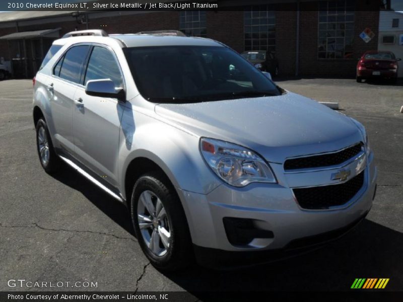 Silver Ice Metallic / Jet Black/Light Titanium 2010 Chevrolet Equinox LT