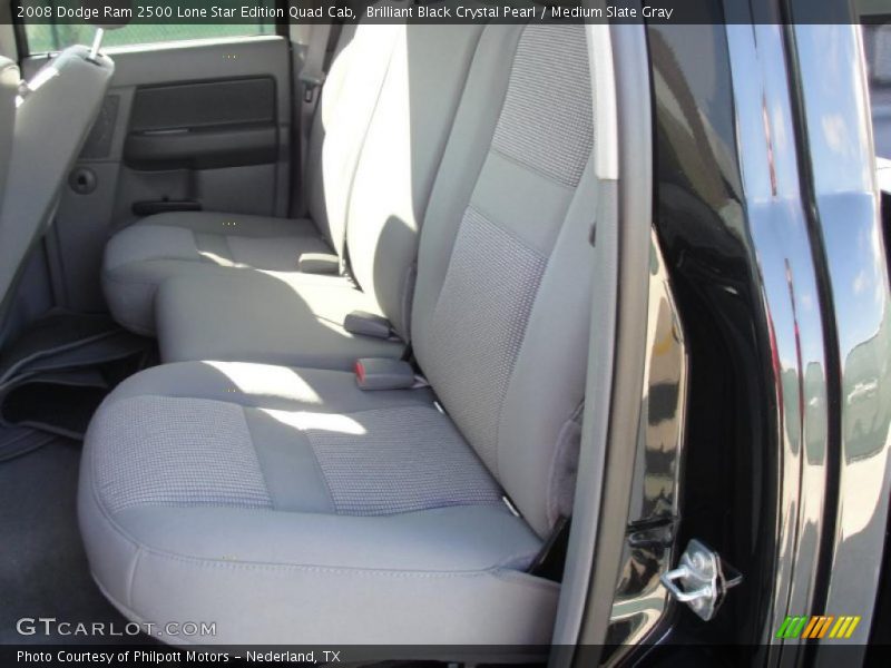 Brilliant Black Crystal Pearl / Medium Slate Gray 2008 Dodge Ram 2500 Lone Star Edition Quad Cab