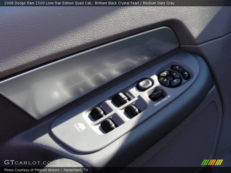 Brilliant Black Crystal Pearl / Medium Slate Gray 2008 Dodge Ram 2500 Lone Star Edition Quad Cab