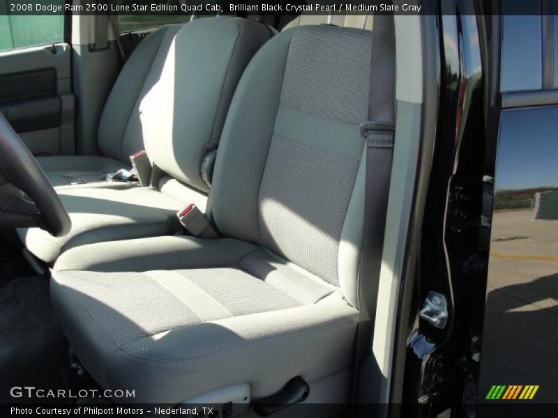 Brilliant Black Crystal Pearl / Medium Slate Gray 2008 Dodge Ram 2500 Lone Star Edition Quad Cab