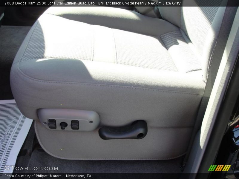 Brilliant Black Crystal Pearl / Medium Slate Gray 2008 Dodge Ram 2500 Lone Star Edition Quad Cab