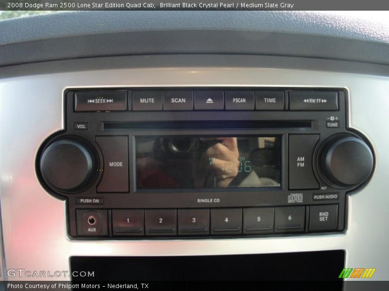 Brilliant Black Crystal Pearl / Medium Slate Gray 2008 Dodge Ram 2500 Lone Star Edition Quad Cab