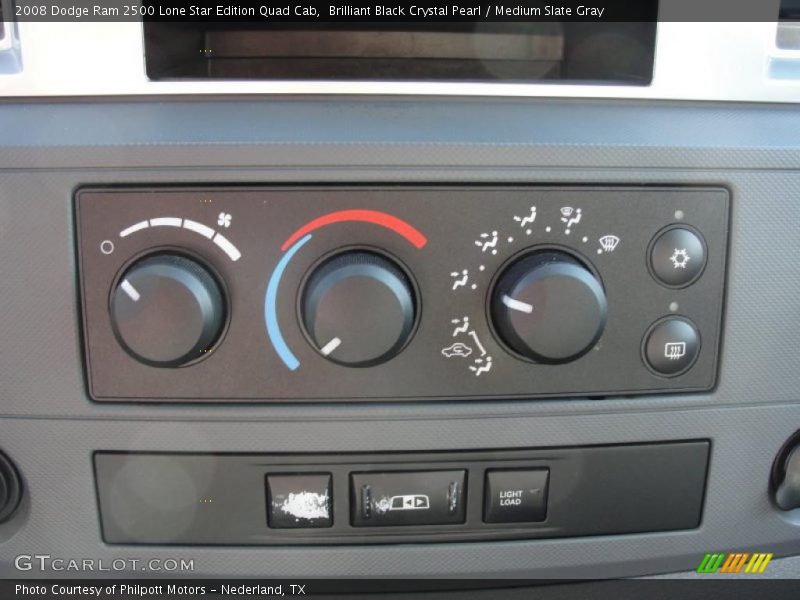 Brilliant Black Crystal Pearl / Medium Slate Gray 2008 Dodge Ram 2500 Lone Star Edition Quad Cab