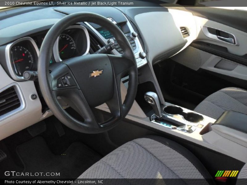 Silver Ice Metallic / Jet Black/Light Titanium 2010 Chevrolet Equinox LT