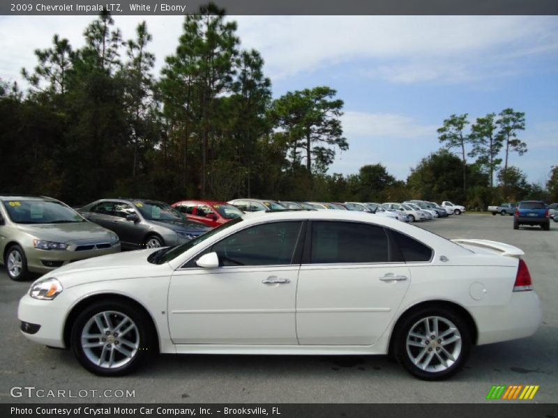 White / Ebony 2009 Chevrolet Impala LTZ