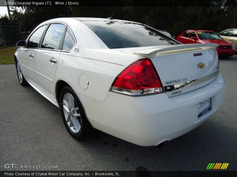 White / Ebony 2009 Chevrolet Impala LTZ