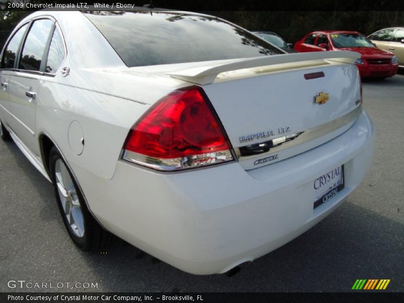 White / Ebony 2009 Chevrolet Impala LTZ