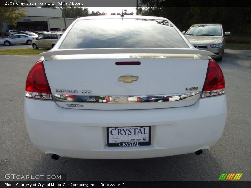 White / Ebony 2009 Chevrolet Impala LTZ