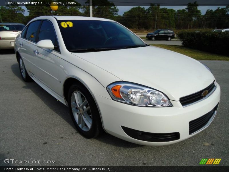 White / Ebony 2009 Chevrolet Impala LTZ