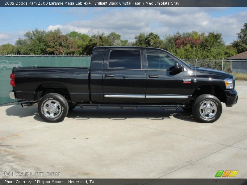  2009 Ram 2500 Laramie Mega Cab 4x4 Brilliant Black Crystal Pearl