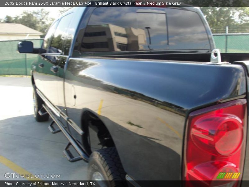 Brilliant Black Crystal Pearl / Medium Slate Gray 2009 Dodge Ram 2500 Laramie Mega Cab 4x4