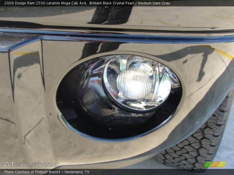 Brilliant Black Crystal Pearl / Medium Slate Gray 2009 Dodge Ram 2500 Laramie Mega Cab 4x4
