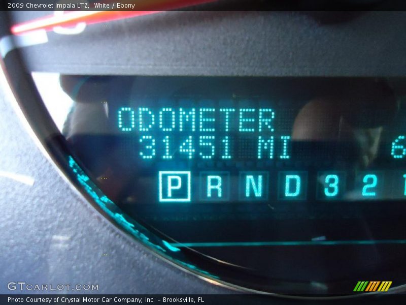 White / Ebony 2009 Chevrolet Impala LTZ