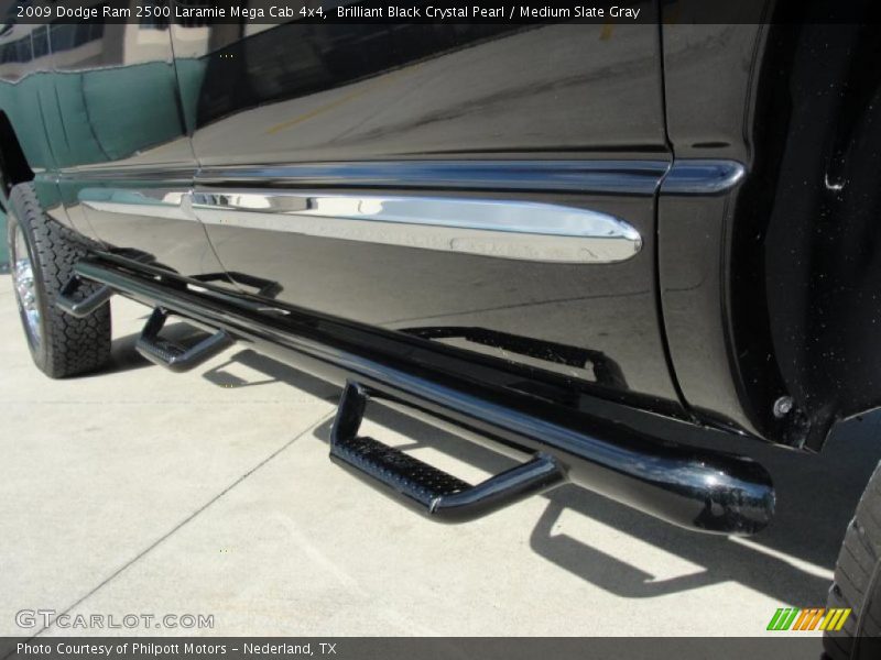 Brilliant Black Crystal Pearl / Medium Slate Gray 2009 Dodge Ram 2500 Laramie Mega Cab 4x4