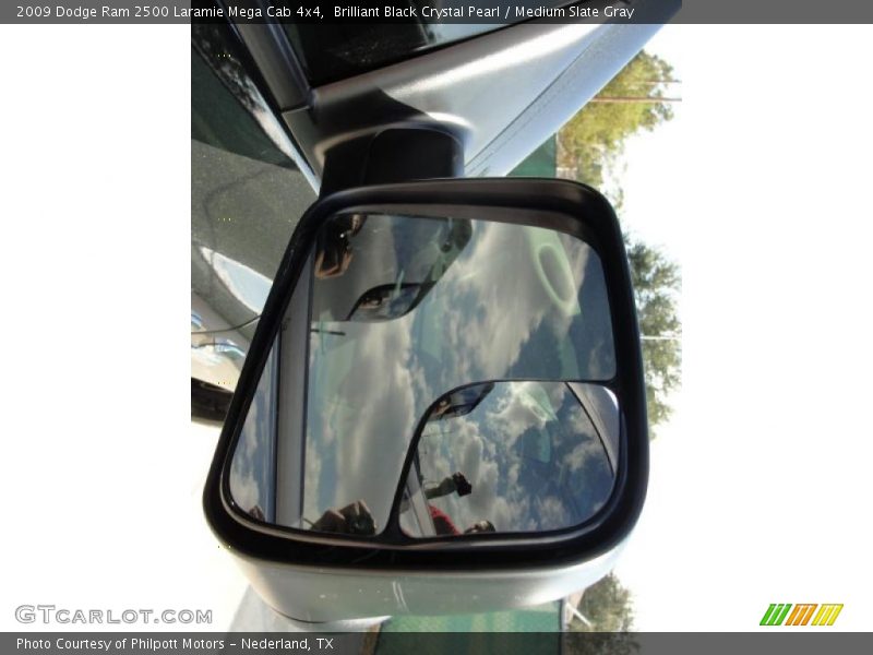 Brilliant Black Crystal Pearl / Medium Slate Gray 2009 Dodge Ram 2500 Laramie Mega Cab 4x4