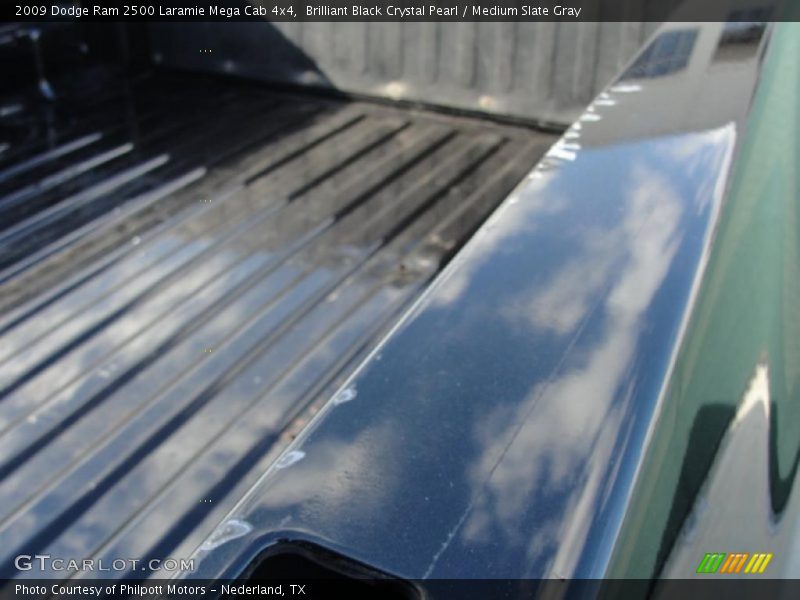 Brilliant Black Crystal Pearl / Medium Slate Gray 2009 Dodge Ram 2500 Laramie Mega Cab 4x4