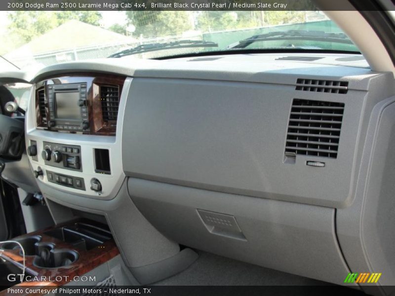 Brilliant Black Crystal Pearl / Medium Slate Gray 2009 Dodge Ram 2500 Laramie Mega Cab 4x4