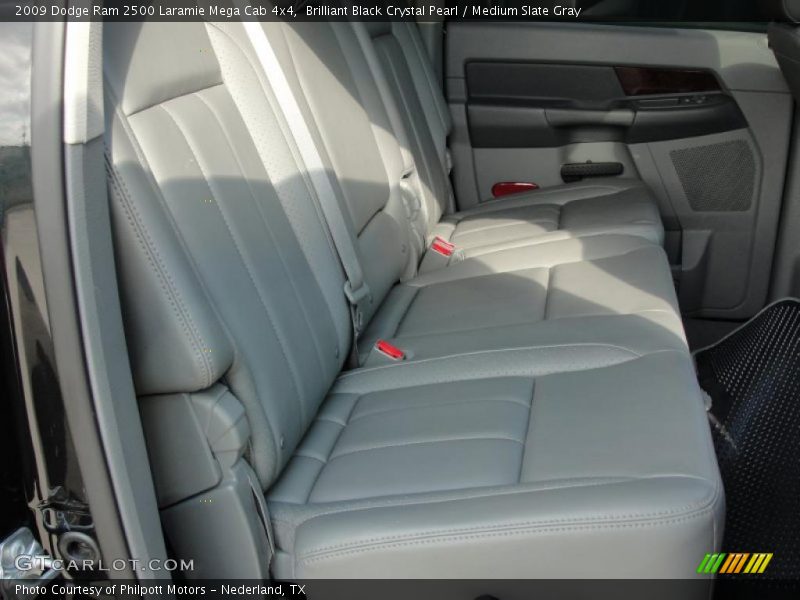 Brilliant Black Crystal Pearl / Medium Slate Gray 2009 Dodge Ram 2500 Laramie Mega Cab 4x4