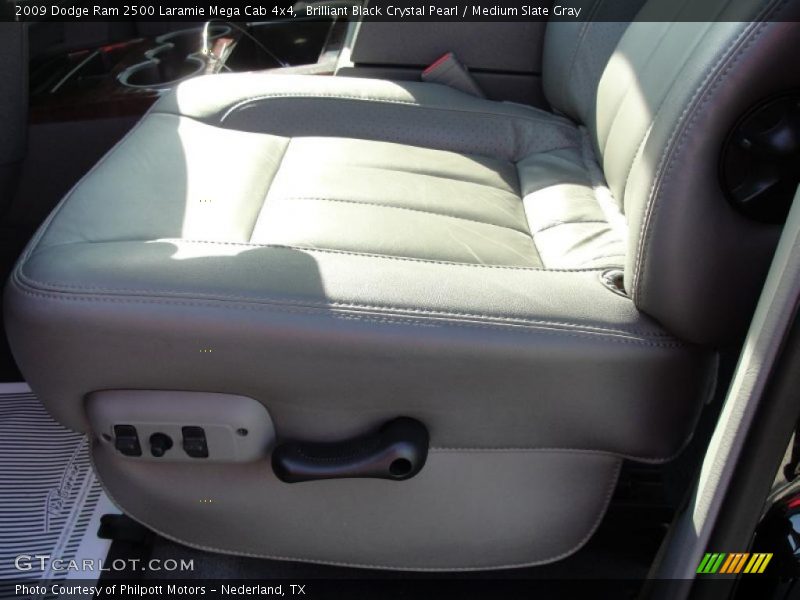 Brilliant Black Crystal Pearl / Medium Slate Gray 2009 Dodge Ram 2500 Laramie Mega Cab 4x4