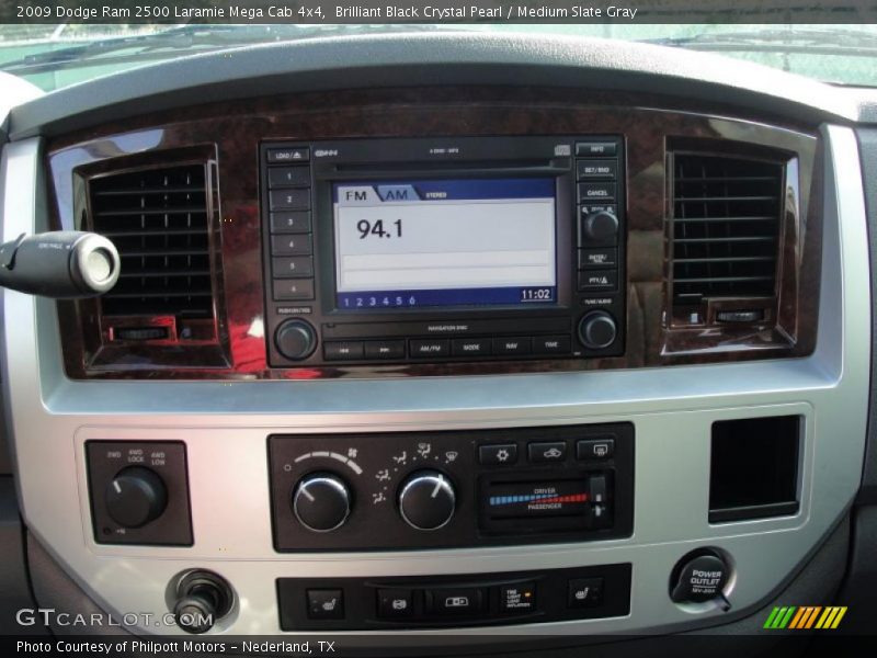 Controls of 2009 Ram 2500 Laramie Mega Cab 4x4