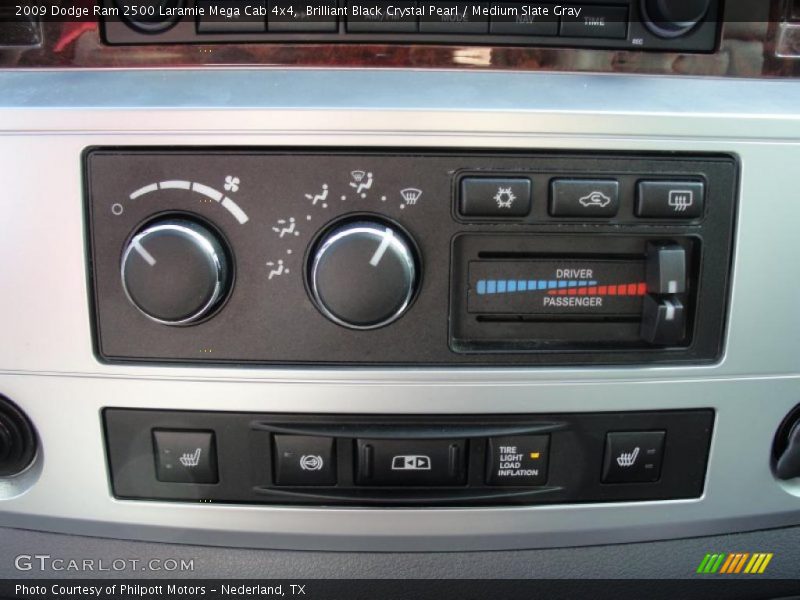 Controls of 2009 Ram 2500 Laramie Mega Cab 4x4