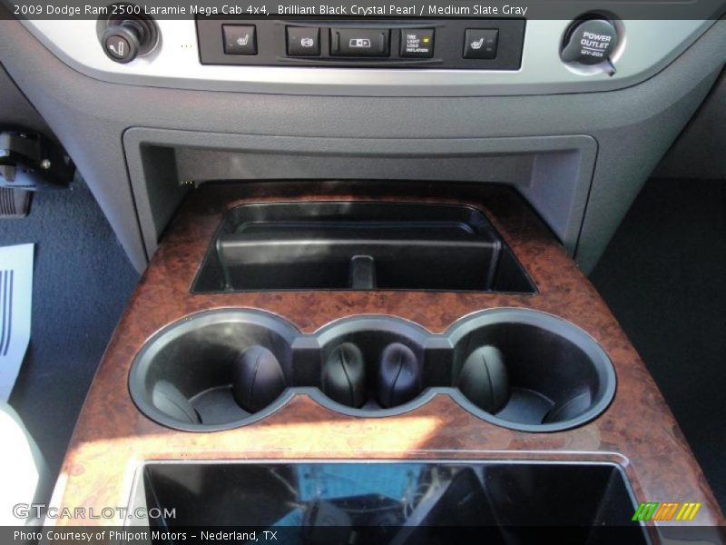 Brilliant Black Crystal Pearl / Medium Slate Gray 2009 Dodge Ram 2500 Laramie Mega Cab 4x4
