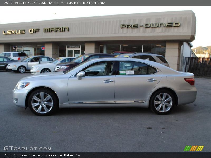 Mercury Metallic / Light Gray 2010 Lexus LS 600h L AWD Hybrid