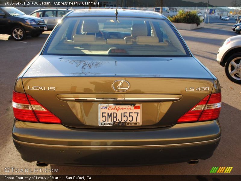 Cypress Pearl / Cashmere 2005 Lexus LS 430 Sedan