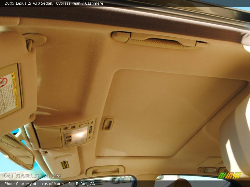 Sunroof of 2005 LS 430 Sedan