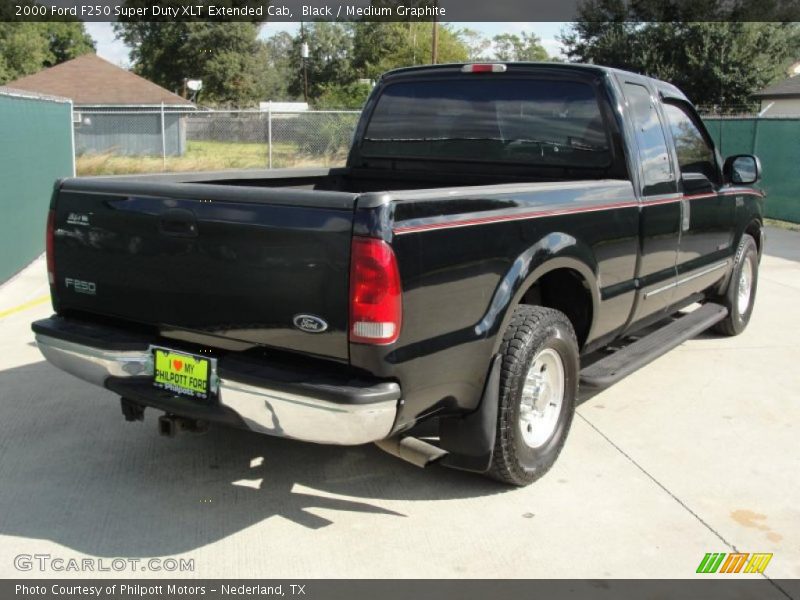 Black / Medium Graphite 2000 Ford F250 Super Duty XLT Extended Cab