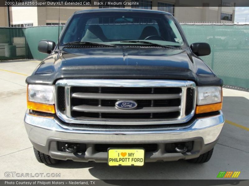 Black / Medium Graphite 2000 Ford F250 Super Duty XLT Extended Cab