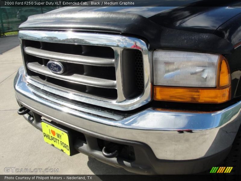 Black / Medium Graphite 2000 Ford F250 Super Duty XLT Extended Cab