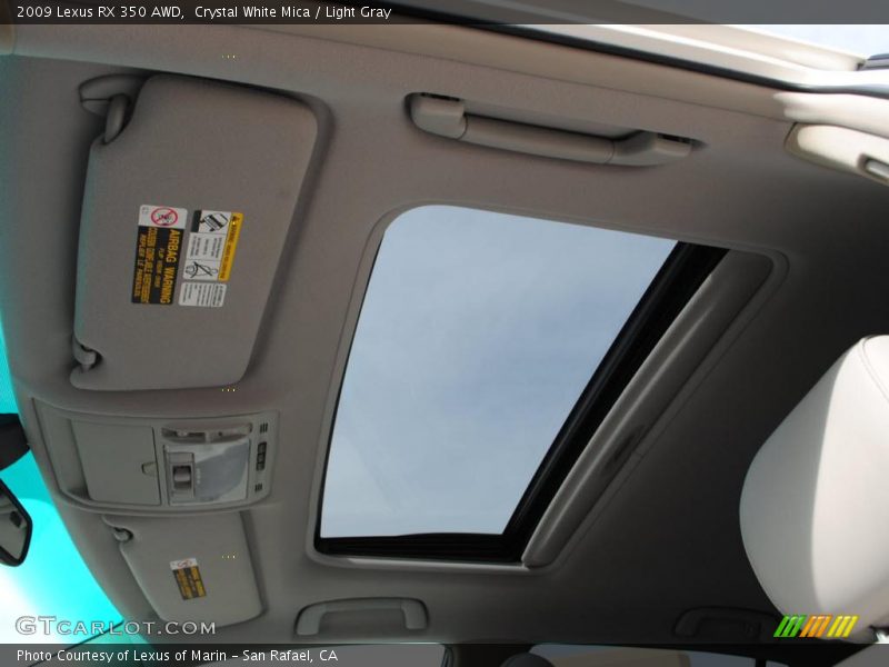 Sunroof of 2009 RX 350 AWD