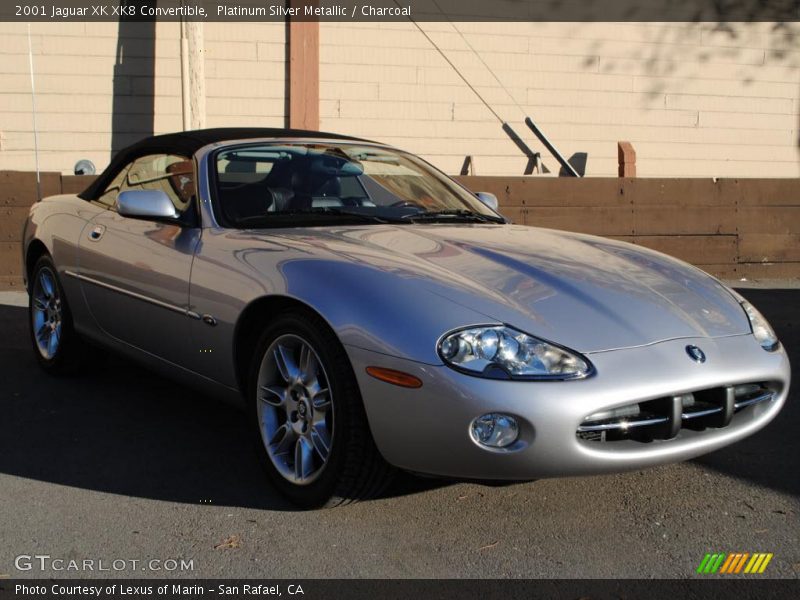 Platinum Silver Metallic / Charcoal 2001 Jaguar XK XK8 Convertible
