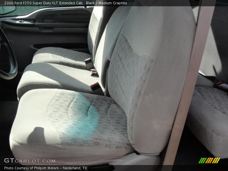 Black / Medium Graphite 2000 Ford F250 Super Duty XLT Extended Cab