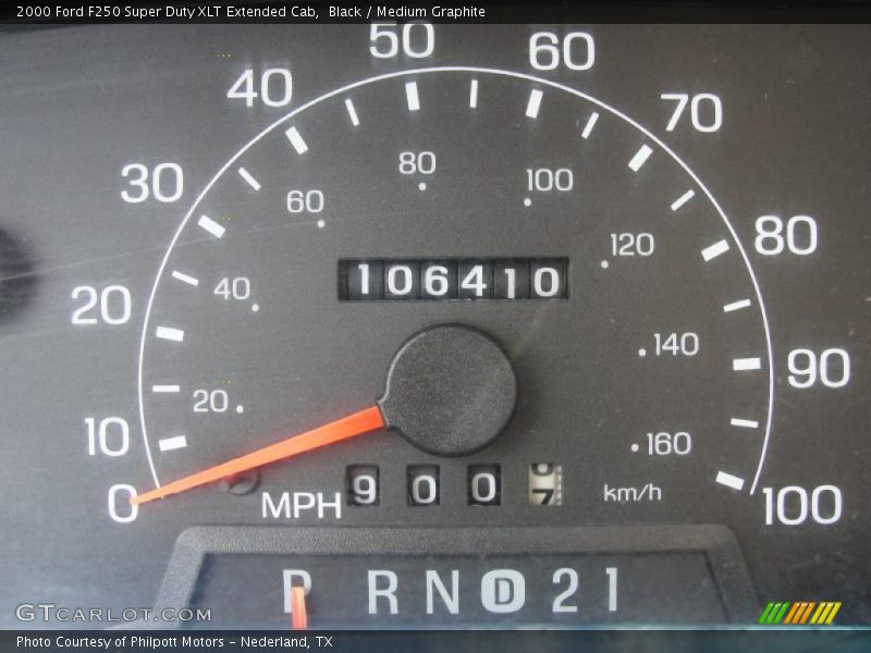 Black / Medium Graphite 2000 Ford F250 Super Duty XLT Extended Cab