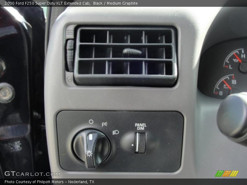 Black / Medium Graphite 2000 Ford F250 Super Duty XLT Extended Cab