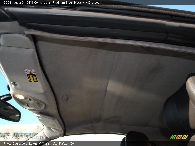 Platinum Silver Metallic / Charcoal 2001 Jaguar XK XK8 Convertible