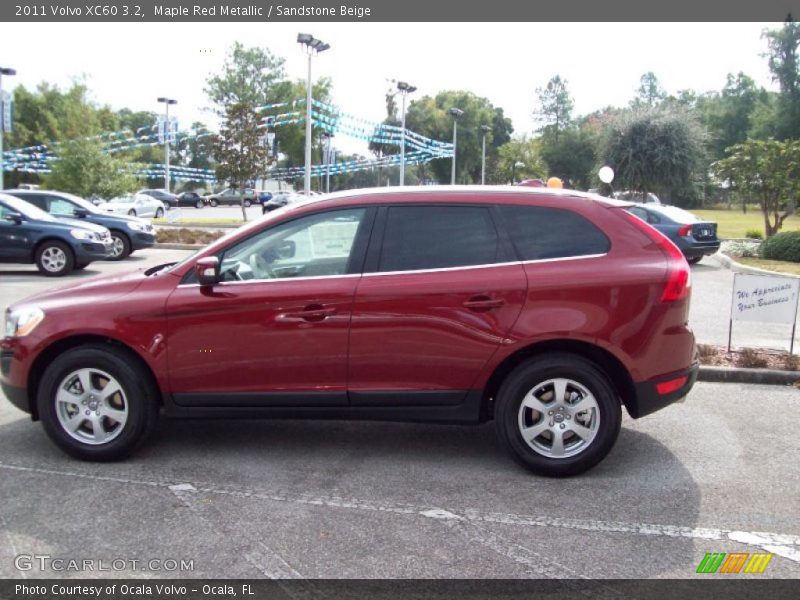 Maple Red Metallic / Sandstone Beige 2011 Volvo XC60 3.2