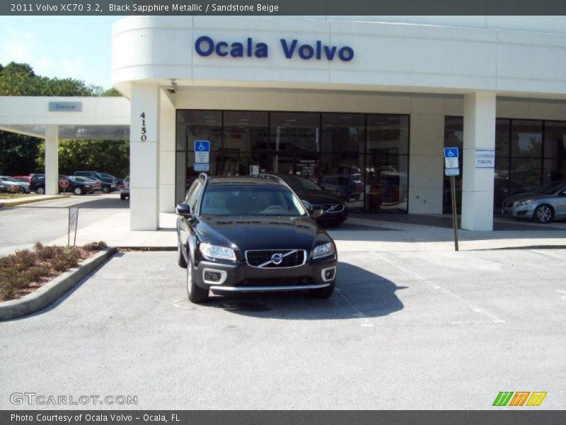 Black Sapphire Metallic / Sandstone Beige 2011 Volvo XC70 3.2