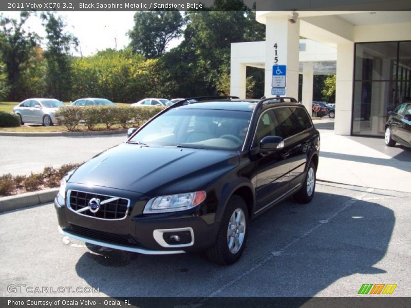 Black Sapphire Metallic / Sandstone Beige 2011 Volvo XC70 3.2