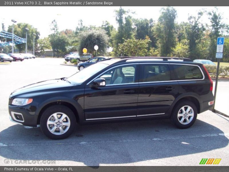 Black Sapphire Metallic / Sandstone Beige 2011 Volvo XC70 3.2
