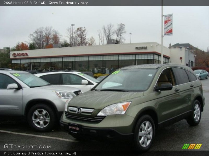 Green Tea Metallic / Ivory 2008 Honda CR-V EX 4WD