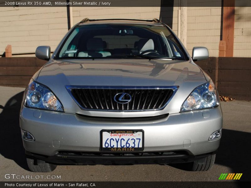 Millenium Silver Metallic / Ivory 2008 Lexus RX 350 AWD