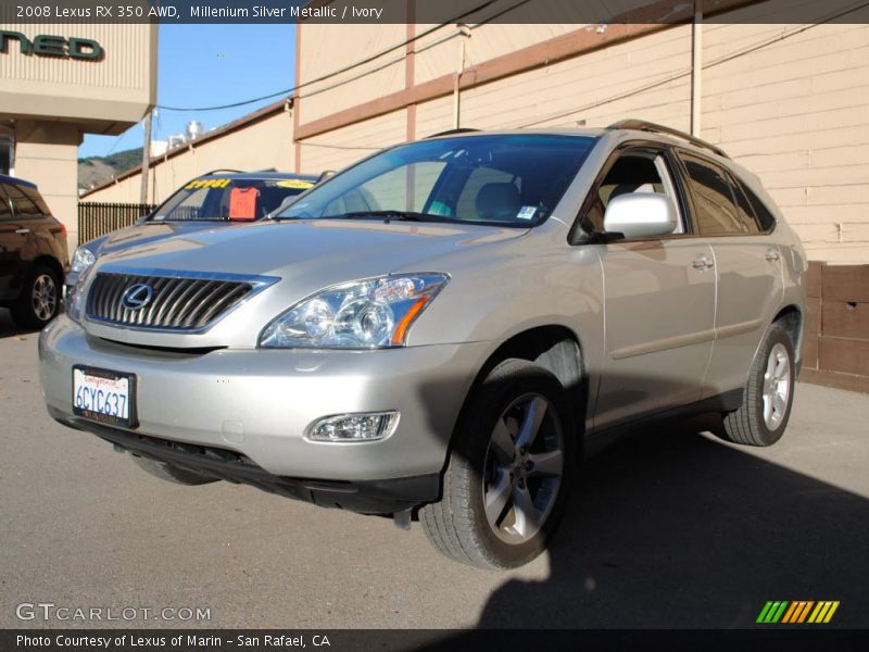 Millenium Silver Metallic / Ivory 2008 Lexus RX 350 AWD